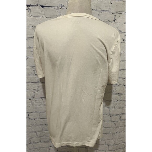 Chicos True Color Tees Woman’s Cream Short Sleeve Round Neck T Shirt 2/L/12 - Picture 3 of 6